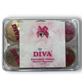 Diva Extremely Chique Chrome Pigment Set 6 pcs