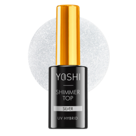 Yoshi Top Shimmer Silver- No Wipe 10ml - Hema Free - TPO Free