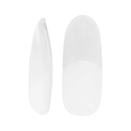Invisible Flex tips 01 Clear Oval - 300pcs ( Press On )