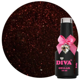Diva Gellak Spicy Earth Diva Shades - Ruby 10ml