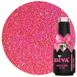 Diva Gellak Holo Rainbow - Holo Pink 10ml - Hema & TPO Free