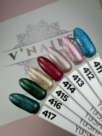 Yoshi Gelpolish Ho Ho Ho Collection 7x 6ml - 411 - 417 + Color Pop stickers gratis  - TPO Free
