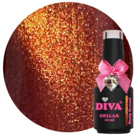 Diva Gellak Red Cat Alert - Blushy Bronzed - 10ml - Cat Eye - Hema Free - TPO Free