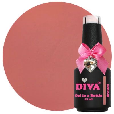Diva Gel In A Bottle Glamour Nail Gallery Elegant - Bronzed 15ml- Hema Free - TPO Free