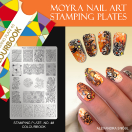 Moyra Stamping Plate 048 Colour Book