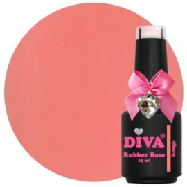 Diva Gellak Rubber Basecoat Rouge 15 ml