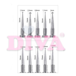 Diva Marble White Grey dotting tools set 5 Delig