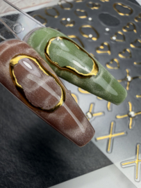 NN-3D Nail Sticker Gold Abstract