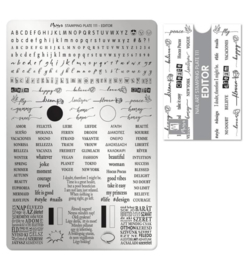 Moyra Stamping Plate 111 - Editor