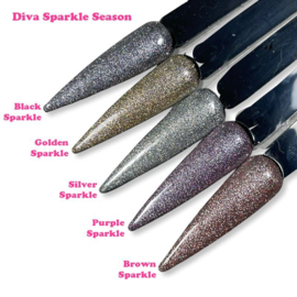 Diva Gellak Cat Eye Silver Sparkle - 15ml - Sparkle Season