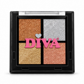 Diva Pressed Powder Palette - Golden Hour