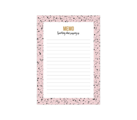 Memo sparkling pink