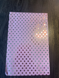 Cadeauzakjes paars zilvere stippen