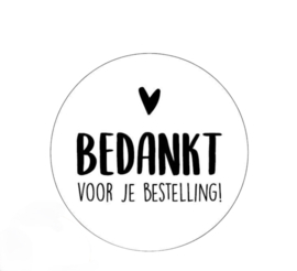 Bedankt voor je bestelling