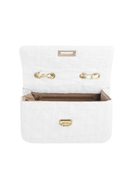 Witte tas, met gouden details