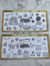 Seizoenen spaar challenge's set van 4