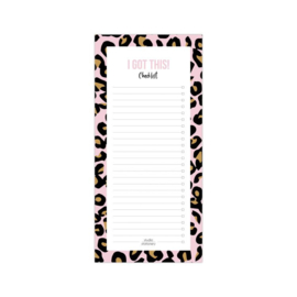 Checklist i got this Cheetah