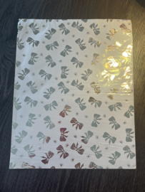 Cadeauzakjes zilvere strik groot