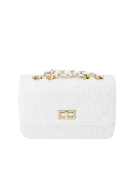 Witte tas, met gouden details