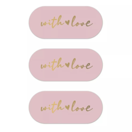 With love roze/goud