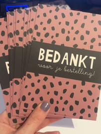 Bedankt voor je bestelling!
