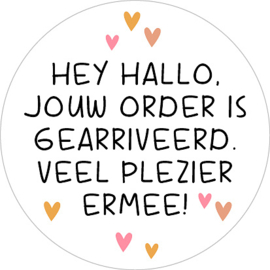 Sticker jou bestelling