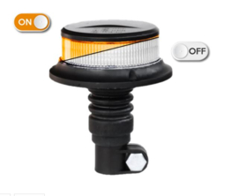 Gyrophare transparent / orange avec support