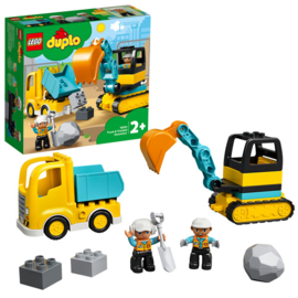 LEGO DUPLO truck & graafmachine met rupsbanden - 10931