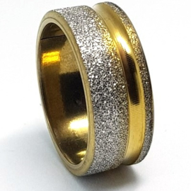 Gouden Ring Met Glitters