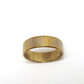 Gouden Ring Met Zilveren Band En Blad Afbeeldingen