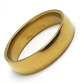 Gladde Gouden Ring Maat 20
