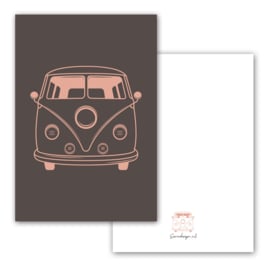 Mini kaart Volkswagen Grijs ( per 5 stuks )