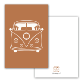 Mini kaart Volkswagen Cognac ( per 5 stuks )