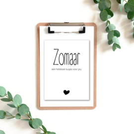 Ini Mini kaartje ZOMAAR ( per 5 stuks )