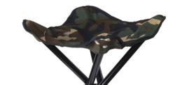 Collapsible Stool 4 Legs, 100% polyester, STEALTH GEAR