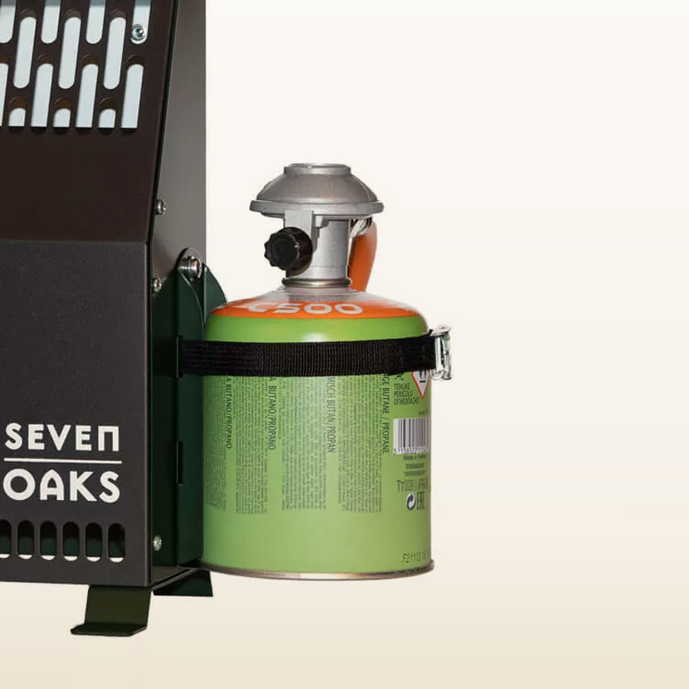 Cartridge holder for pulpit heater 50 mbar