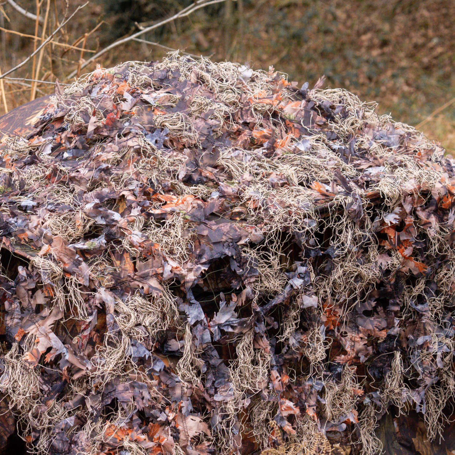 Filet de camouflage hybride Brun naturel 1.5x3 m.
