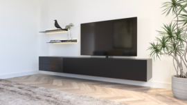 Mika 260 | 80.180 met dubbele lade links | zwart BLKC