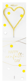 WONDERCANDLE CONFETTI CLASSIC HART GOUD