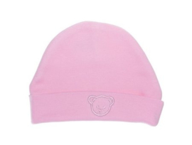 Mutsje rond beer, roze