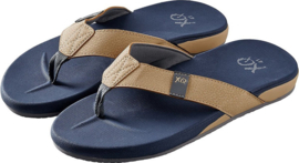 XQ MEN SANDALS COMFORTABLE CUSHION SOLE - NAVY BEIGE