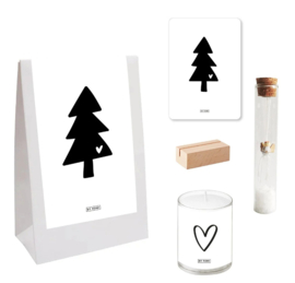 Kerstboom / Cadeaupakket zwart stazak