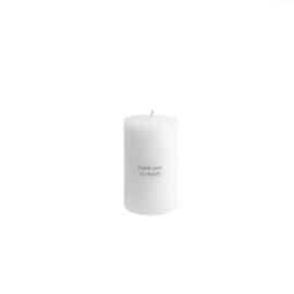 LEEFF PILLAR CANDLE - THANK YOU SO MUCH