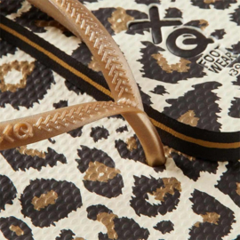 XQ LADIES FLIPFLOPS PRINTED ANTIQUE WHITE