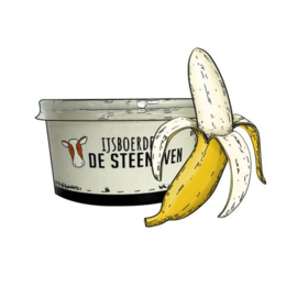 Steenoven - Banaan roomijs (beker 125ml)