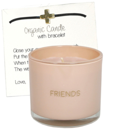 MY FLAME GEURKAARS MET WENS-ARMBAND - FRIENDS - GREEN TEA TIME