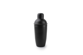 Cocktailshaker 0.6l zwart gehamerd