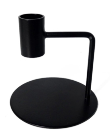 Kandelaar Curve zwart 10 cm - Branded