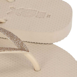 XQ LADIES FLIPFLOPS GLITTER ZAND