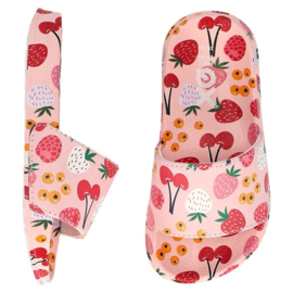 XQ GIRLS SLIDES PRINTED PINK JUNIOR